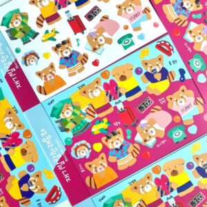 anghee house | 韓國小熊貓手帳貼紙
