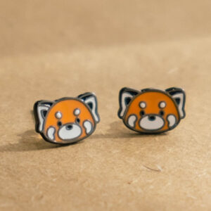 小熊猫博物馆 | 925銀耳釘