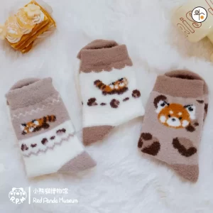 小熊猫博物馆｜毛絨中筒襪