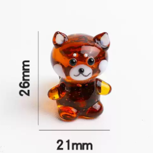 小熊貓玻璃擺件